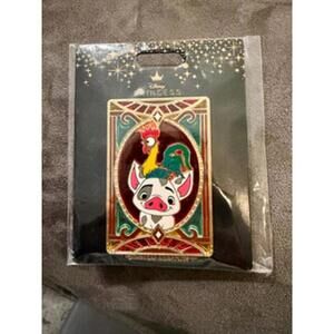 Disney PALM- Pua and Hei Hei- Sidekicks Stained Glass Pin LE 300